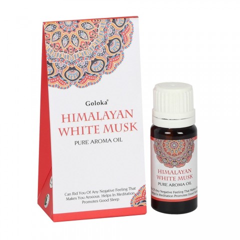 Himalayan White Musk Pure Aromatic Oil, Goloka, 10ml
