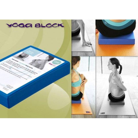 Jogos kaladėlė-blokas OM Ako Yoga, mėlyna