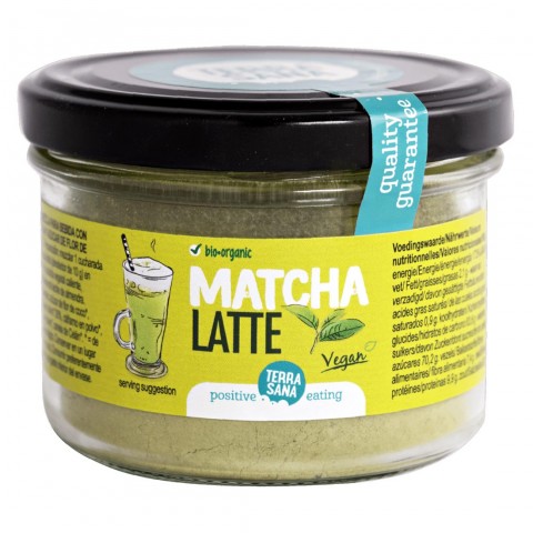 Matcha Latte Bio Drink Powder, Terrasana, 120g