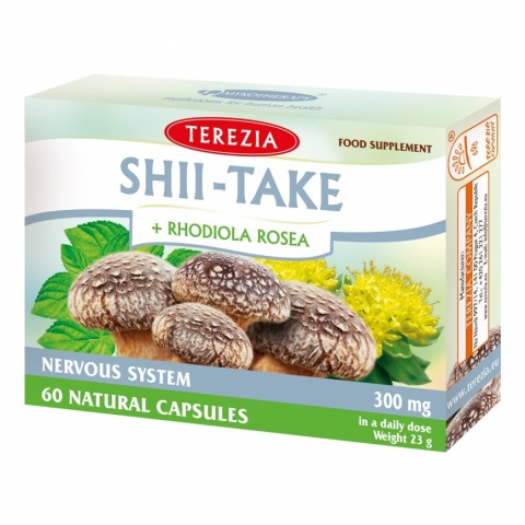 Shiitake mushroom with rhodiola, Terezia, 60 capsules