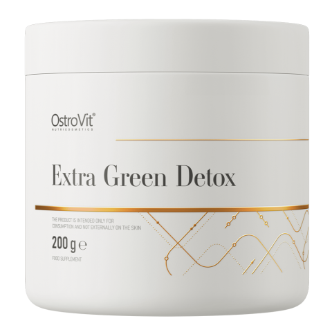 Augalų ir skaidulų mišinys Extra Green Detox, milteliai, OstroVit, 200g