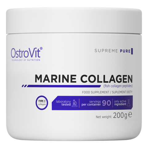 Jūrinio kolageno milteliai Marine, OstroVit, 200g