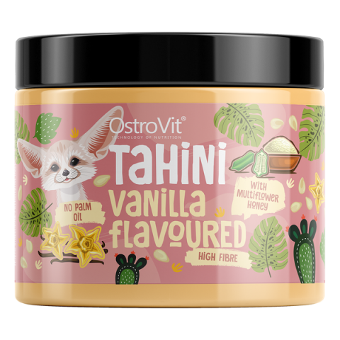 Vanilės skonio Tahini pasta, OstroVit, 500g