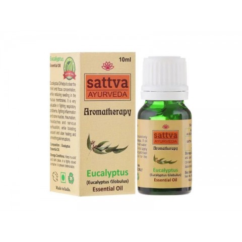 Eucalyptus essential oil, Sattva Ayurveda, 10ml