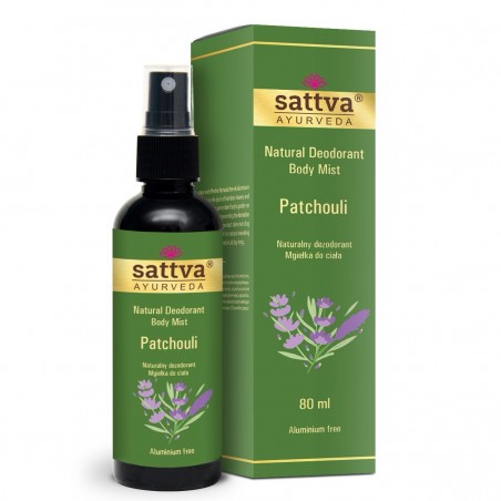 Natūralus dezodorantas Patchouli, Sattva Ayurveda, 80ml