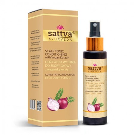 Plaukų tonikas Curty Pata & Onion, Sattva Ayurveda, 100ml