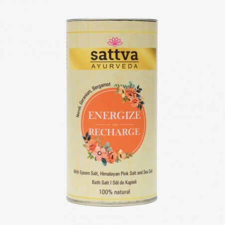 Druskų voniai mišinys Energise and Recharge, Sattva Ayurveda, 300g