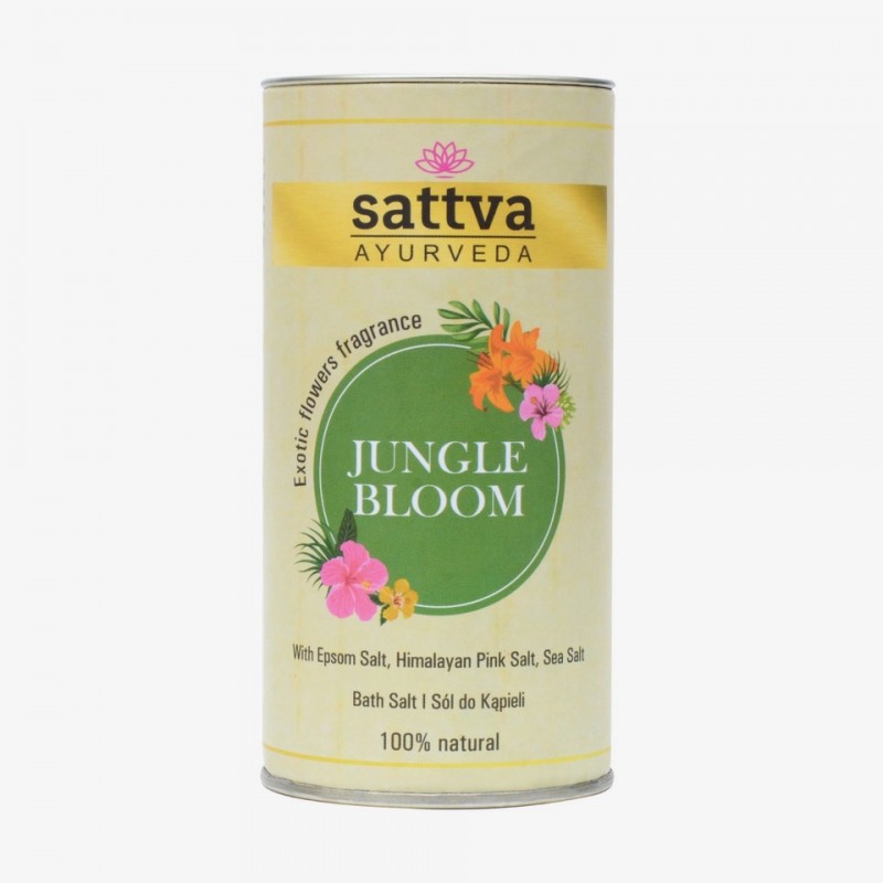 Druskų voniai mišinys Jungle Bloom, Sattva Ayurveda, 300g