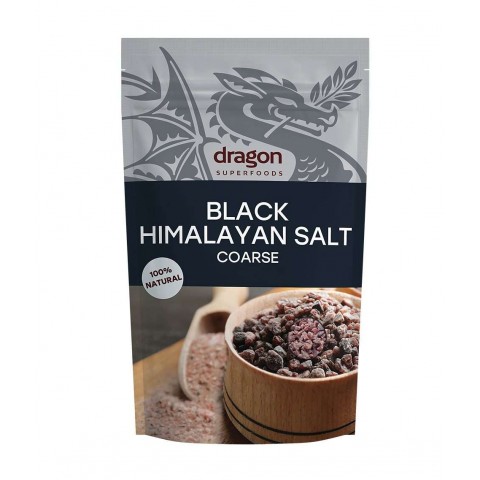 Соль черная гималайская, крупная, органическая, Dragon Superfoods, 250г