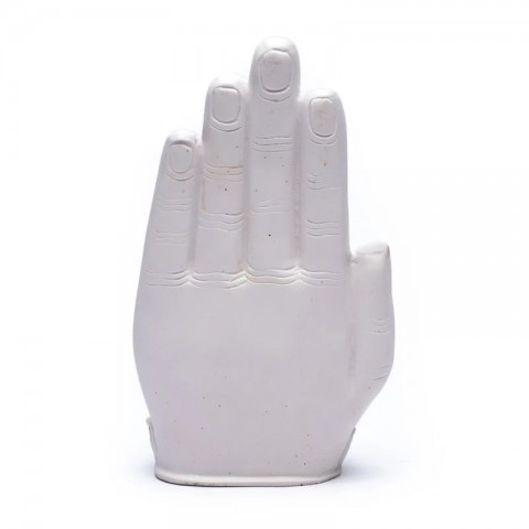 Buddha in white hand, statue, 23cm