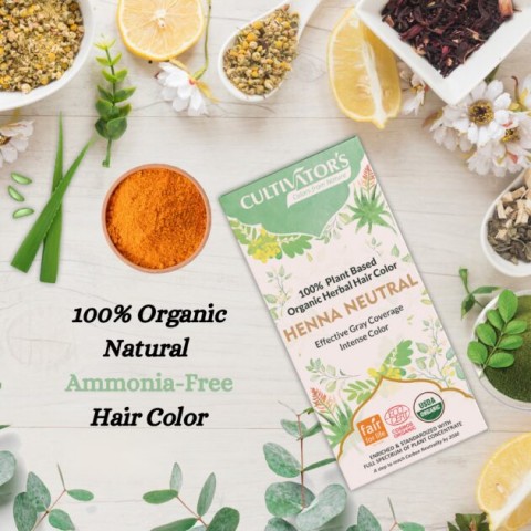 Растительная бесцветная краска для волос-ополаскиватель Henna Neutral, Cultivator's, 100г