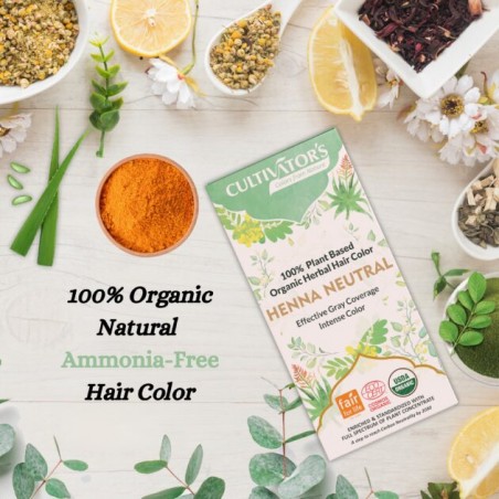 Растительная бесцветная краска для волос-ополаскиватель Henna Neutral, Cultivator's, 100г