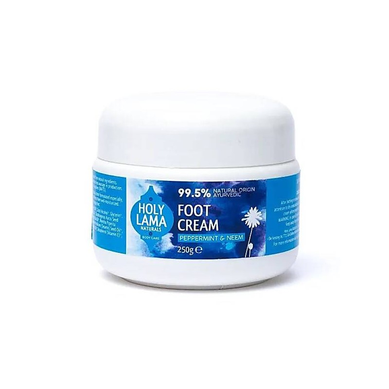 Ayurvedic relaxing foot cream with peppermint oil Holy Lama, 250g Ayurvedic relaxing foot cream with peppermint oil Holy Lama, 250g