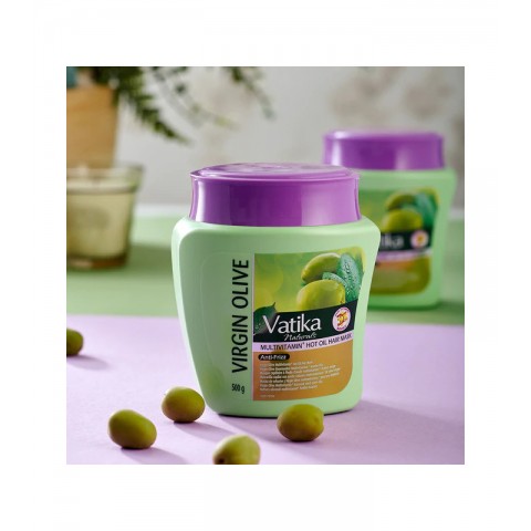 Giliai kondicionuojanti kaukė plaukams Virgin Olive, Dabur Vatika, 500g