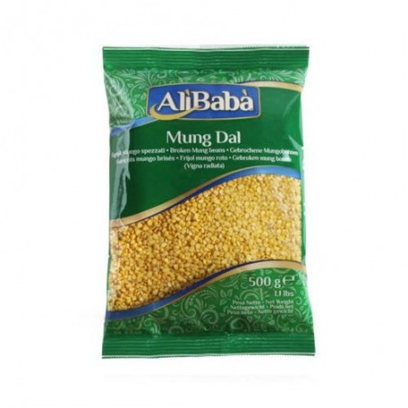 Skaldytos spindulinės pupuolės Mung Dal, Ali Baba, 500g