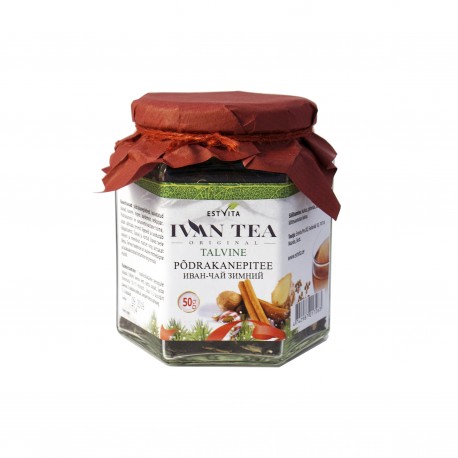 Siauralapio gauromečio (Ivan-čai) arbata žiemai, biri, 50 g Siauralapio gauromečio (Ivan-čai) arbata žiemai, biri, 50 g