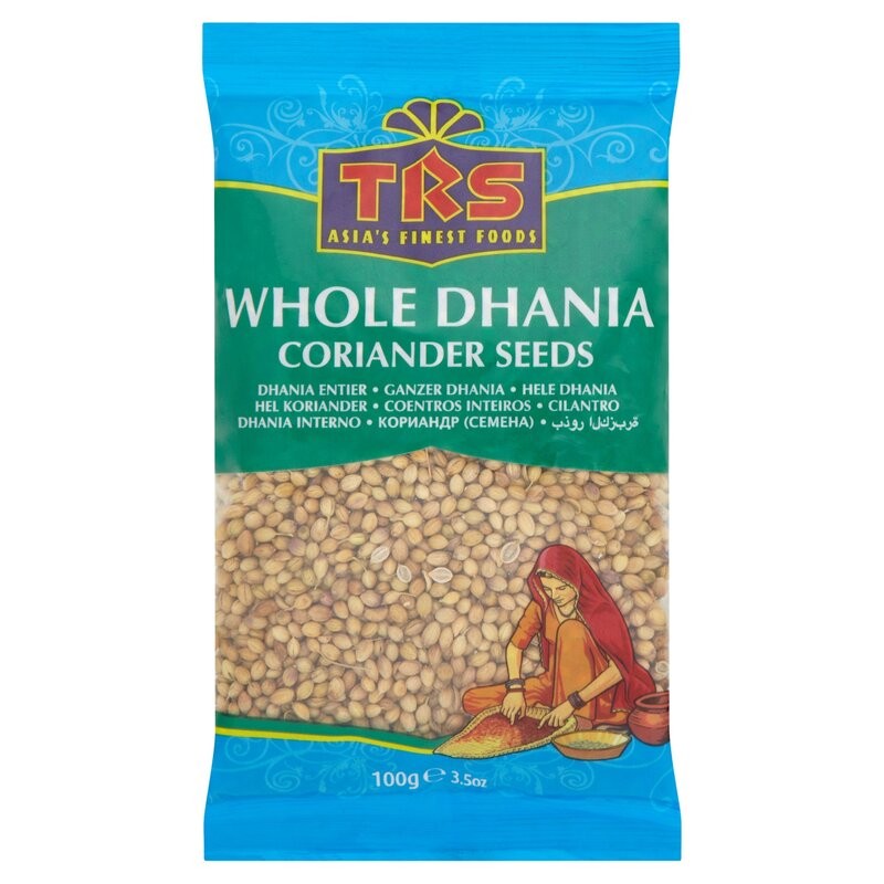 Цельные семена кориандра Dhania, TRS, 100 г