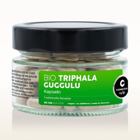 Food supplement Triphala Guggulu, Cosmoveda, 80 capsules