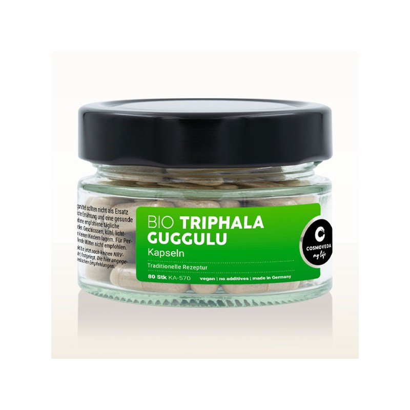 Maisto papildas Triphala Guggulu, Cosmoveda, 80 kapsulių