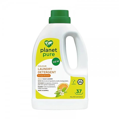 All-purpose washing liquid for black and coloured clothes with orange blossom, Planet Pure, 1480ml