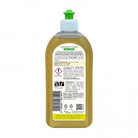 Indų ploviklis Lime & Verbena, Planet Pure, 500ml