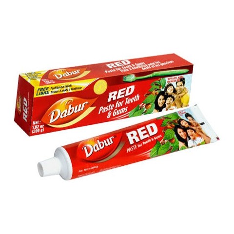 Зубная паста с 7 лекарственными растениями RED, Dabur, 200г
