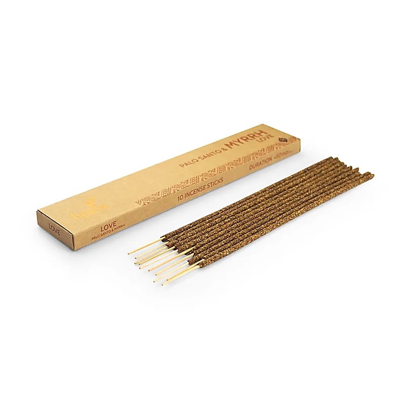 Palo Santo smilkalų lazdelės Myrrh Love, Ispalla, 10 vnt.