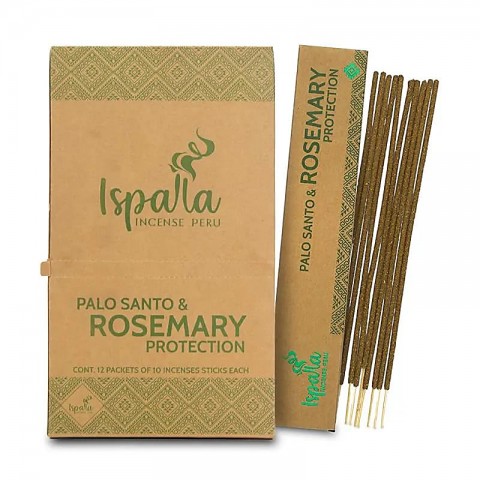 Palo Santo smilkalų lazdelės Rosemary Protection, Ispalla, 10 vnt.