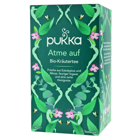 Freshing tea with eucalyptus Breathe in, Pukka, 20 packets