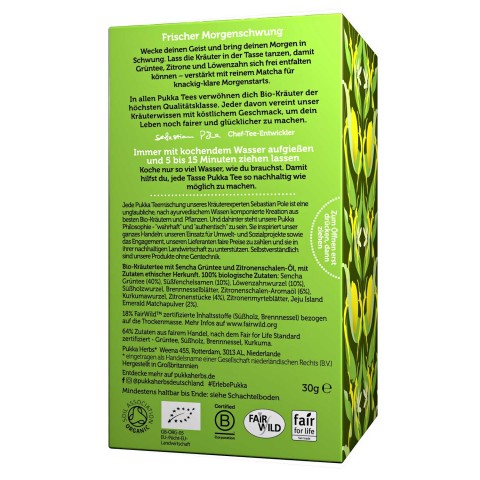 Зеленый чай Чистая Матча, Pukka, 20 пакетиков