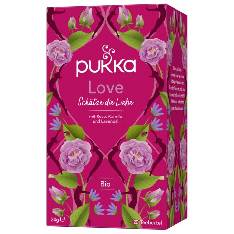 Ромашковый и травяной чай Love, Pukka, 20 пакетиков