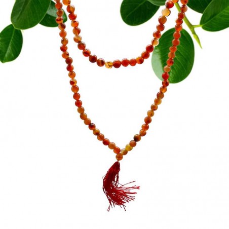 108 beads Mala Carnelian