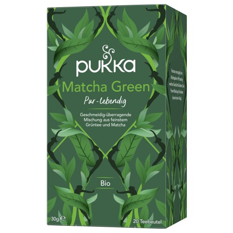 Žalioji arbata MATCHA, ekologiška, Pukka, 20 pakelių