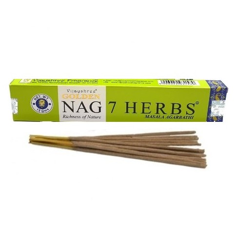 Палочки для благовоний Seven Herbs, Vijayshree Golden , 15 г