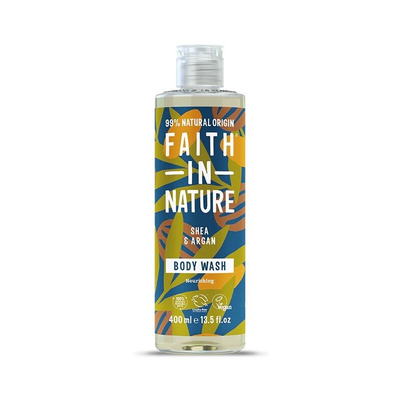 Dušo gelis su taumkedžiu ir arganu, Faith In Nature, 400ml