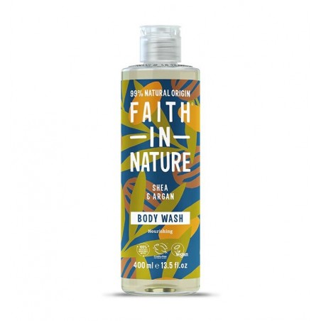 Shower gel with shea butter and argan oil, Faith In Nature, 400ml