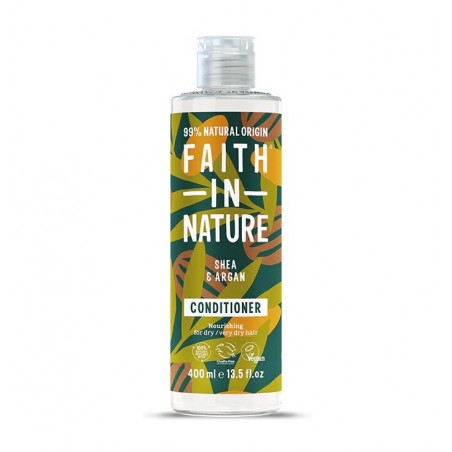 Hair conditioner with shea butter and argan oil, Faith In Nature, 400ml