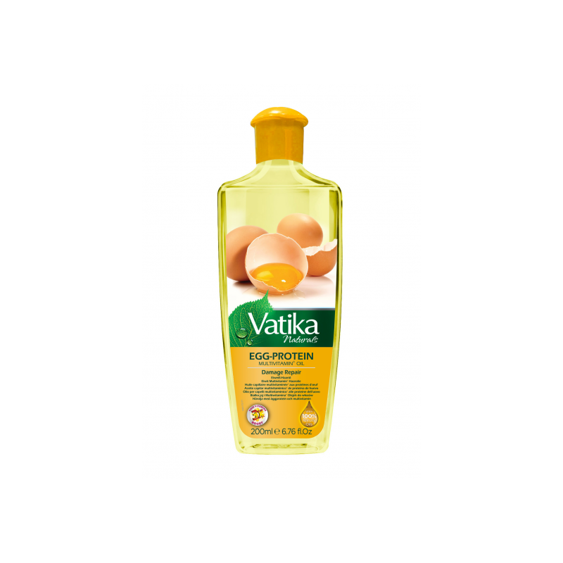 Repairing oil for damaged hair Egg Protein, Dabur Vatika, 200 ml