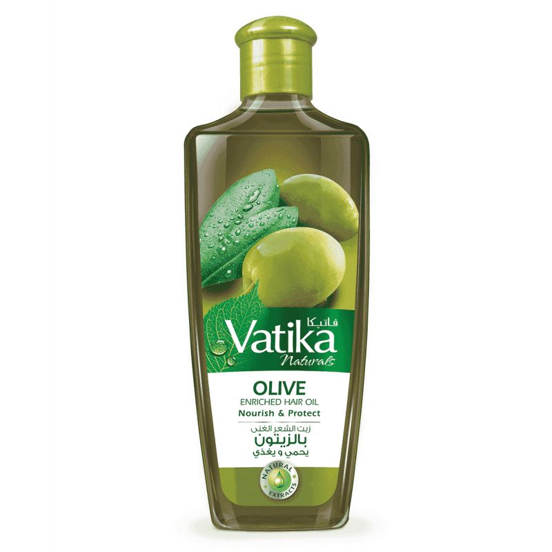 Aliejus plaukams su grynu alyvuogių aliejumi, Dabur Vatika, 200ml