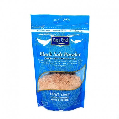 Smulki juodoji druska (Kala Namak), East End, 100 g Smulki juodoji druska (Kala Namak), East End, 100 g