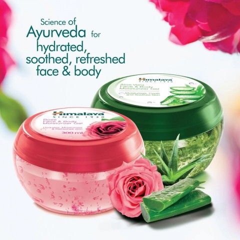 Moisturising Face and Body Gel Rose, Himalaya, 300ml