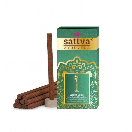 Storos smilkalų lazdelės White Sage Dhoop, Sattva Ayurveda, 20g