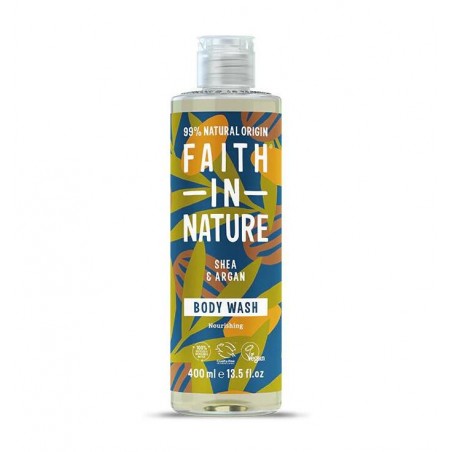 Šampūnas su taukmedžių sviestu ir argano aliejumi, Faith In Nature, 400ml