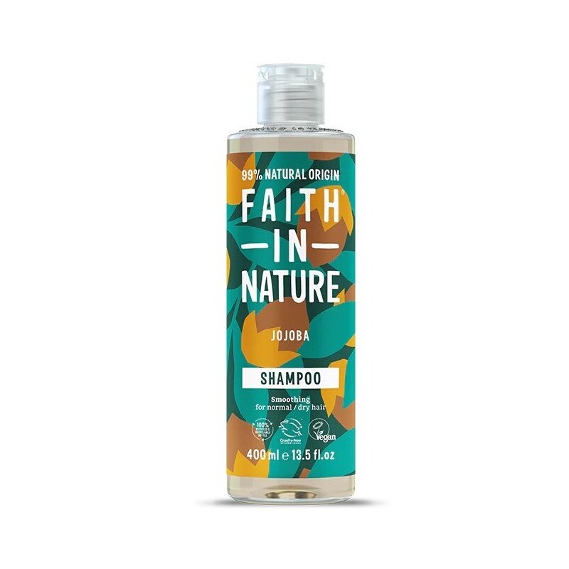 Šampūnas su simondsijų aliejumi Jojoba, Faith In Nature, 400ml