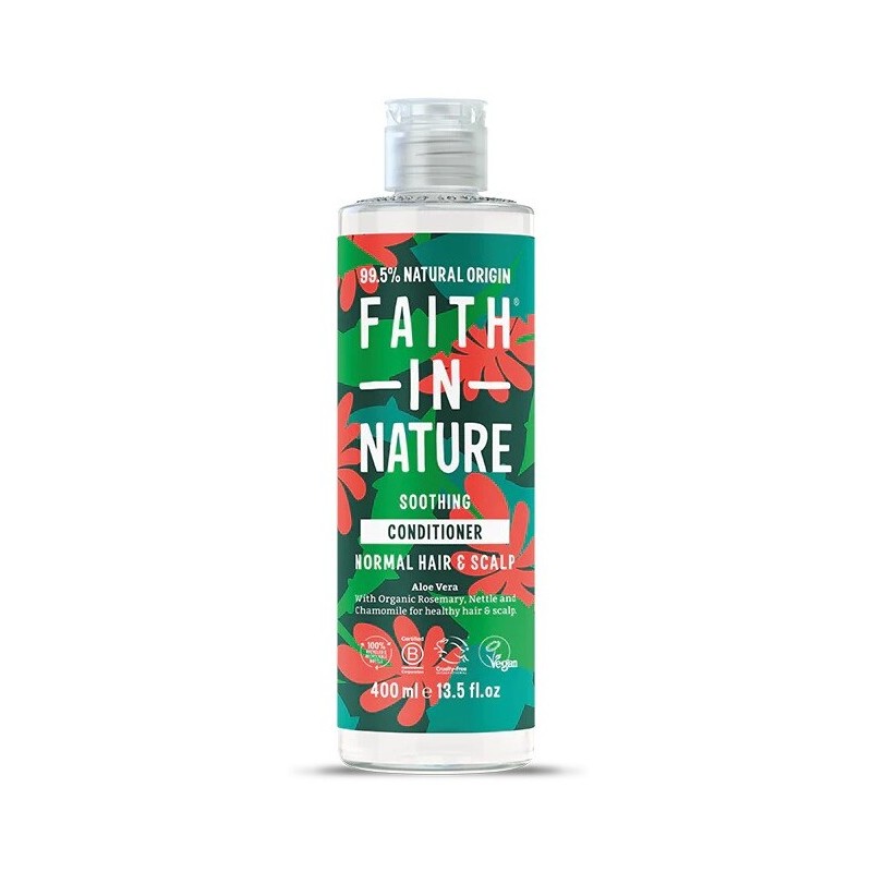 Plaukų kondicionierius su alaviju Aloe Vera, Faith In Nature, 400ml