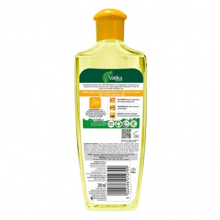 Repairing oil for damaged hair Egg Protein, Dabur Vatika, 200 ml