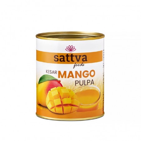 Konservuotų mangų tyrė Mango, Sattva Foods, 850g