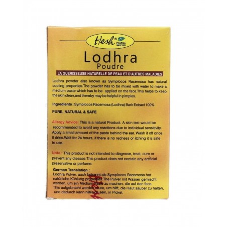 Powder face mask for problem skin Lodhra, Hesh, 50g
