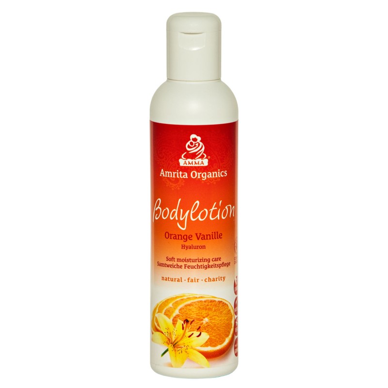 Kūno losjonaы Apelsinas Vanilė, Amrita Organics, 200ml