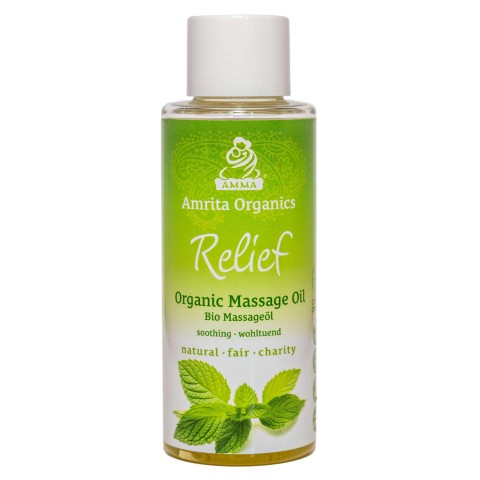 Relaxing body massage oil, Amrita Organics, 100ml